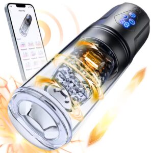 App controlled male masturbator 3-in-1 thrusting rotating and vibrating Lumodia stroker