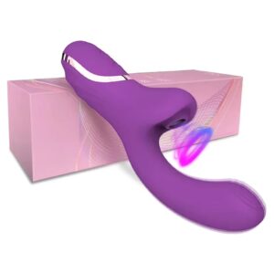 Clitoral sucking vibrator 20 modes 2-in-1 clit sucker and G-spot dildo vibrator for women
