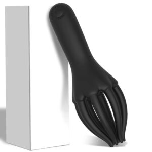 Glans trainer vibrator for men 10 mode soft silicone fingertip penis stimulator and stamina trainer