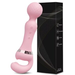 Magic wand vibrator 3-in-1 clitoris G-spot and nipple stimulator 20 modes for women