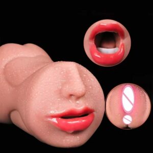 New Arrivals Male masturbator cup 3-in-1 with realistic vagina oral and anal entries medical grade TPE