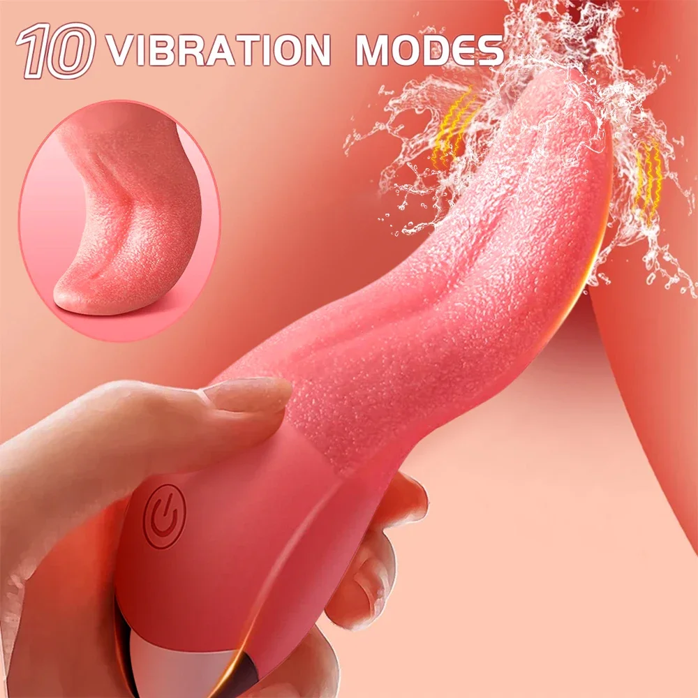 AmourToy Rose Tongue Vibrator — 10 Licking Modes, Compact – AmourToy