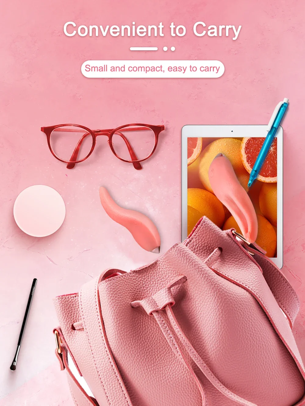 AmourToy Rose Tongue Vibrator — 10 Licking Modes, Compact – AmourToy